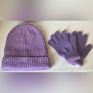 Carter's Purple Mittens Cozy Knit Accessories